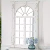 Kirklands Home Decorative Mirrors|Ivory Window Frame Beveled Mirror