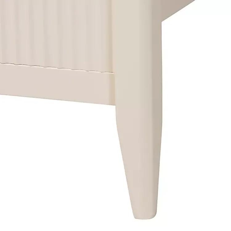 Kirklands Home Beds & Headboards|Wood Fluted Headboard Primrose King Bed Ivory