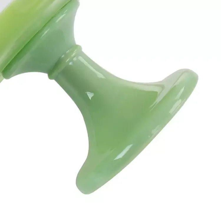 Kirklands Home Serving & Entertaining|Jadeite Glass Martha Stewart Scalloped Cake Stand Green