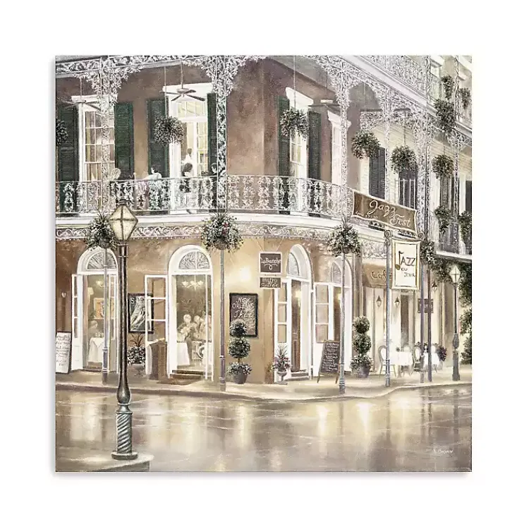 Best Jazz Street I Canvas Art Print, 20x20 in. Mardi Gras Decorations