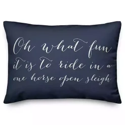 Clearance Jingle Bells Accent Pillow Christmas Pillows
