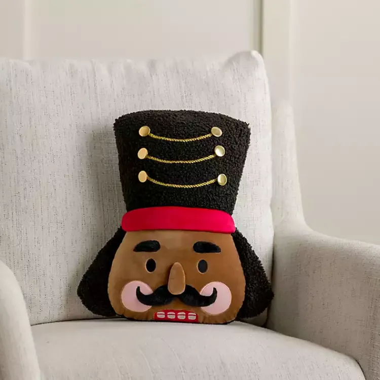 Outlet Jolly Nutcracker Shaped Pillow Pillows