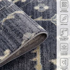 Kirklands Home Area Rugs|Jordan Eva Medallion Area Rug, 7x10 Purple