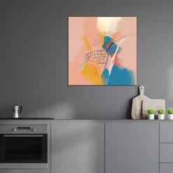 Kirklands Home Wall Quotes & Signs|Joy Anyway Abstract Canvas Art Print