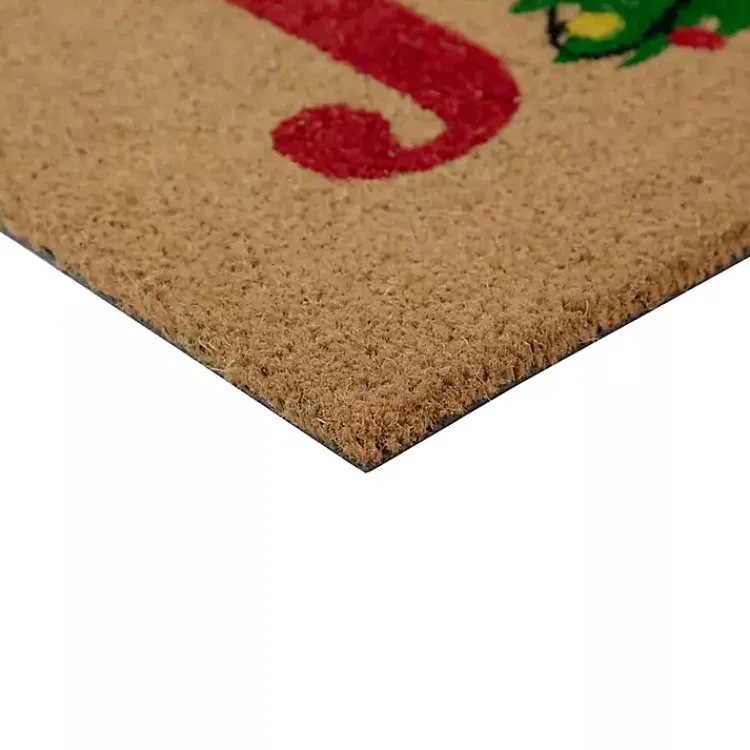 Clearance Joy Christmas Tree Coir Doormat Outdoor Christmas Decorations
