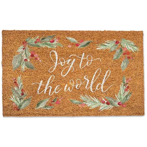 Online Joy to the Word Doormat Outdoor Christmas Decorations