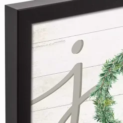 Best Joy Wreath Framed Art Print Christmas Art & Wall Decor