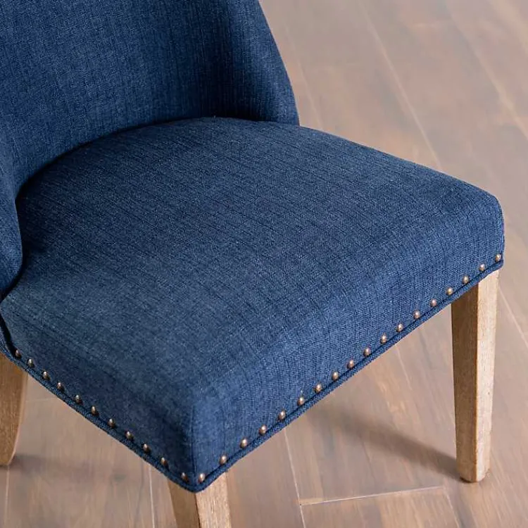 Kirklands Home Dining Chairs|Julia Navy Upholstered Dining Chair Blue