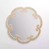Kirklands Home Decorative Mirrors|Juliette Curled Frame Wood Wall Mirror