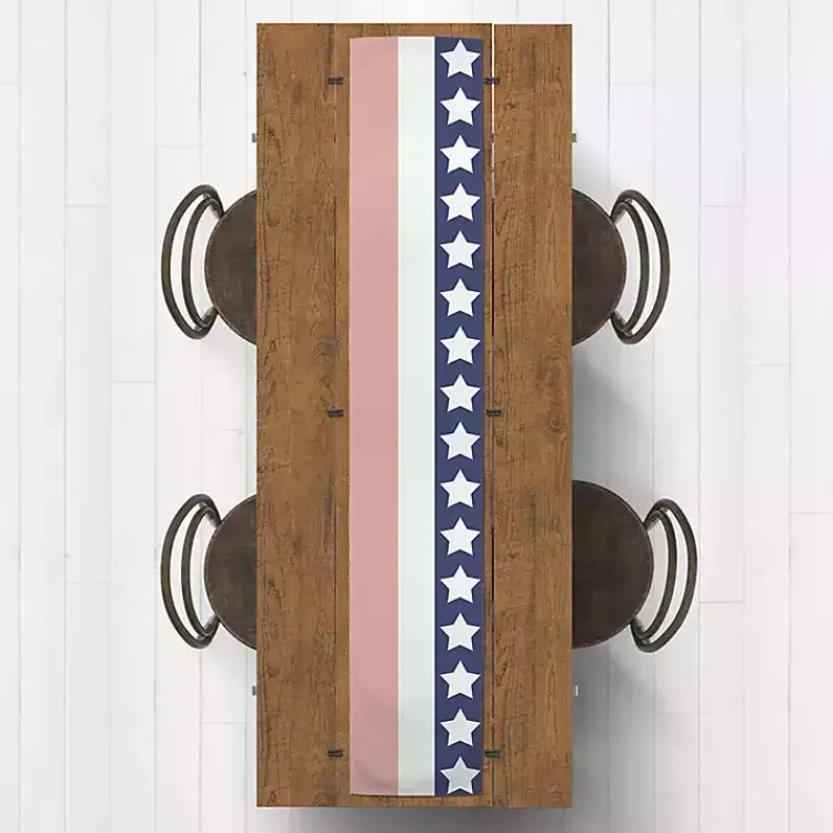 Kirklands Home Table Linens|July 4th Simple Stripe Decorative Table Runner