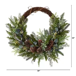 Clearance Juniper and Evergreen Vine Wreath Wreaths