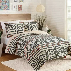 Kirklands Home Quilts|Justina Blakeney Black Hypnotic King Quilt Set