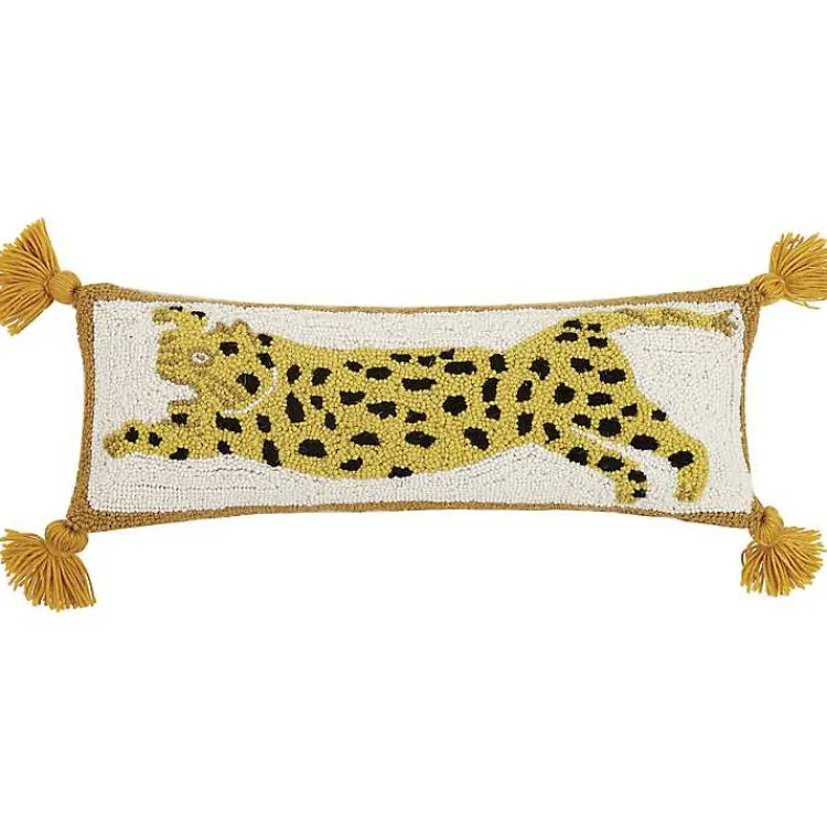 Sale Justina Blakeney Cheetah Wool Lumbar Pillow Pillows