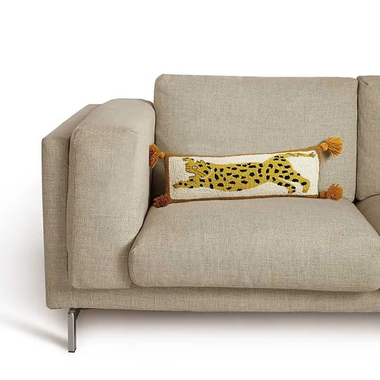 Sale Justina Blakeney Cheetah Wool Lumbar Pillow Pillows