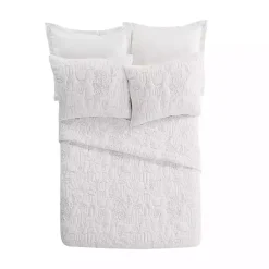 Kirklands Home Quilts|Justina Blakeney Cloud Hamsa King Quilt Set White