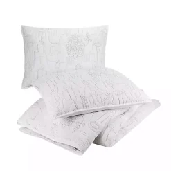 Kirklands Home Quilts|Justina Blakeney Cloud Hamsa King Quilt Set White