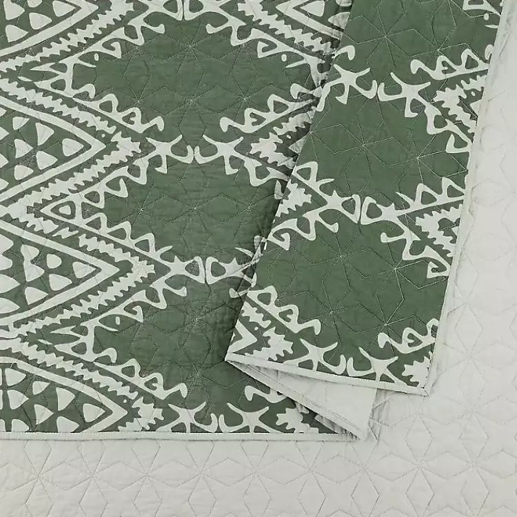 Kirklands Home Quilts|Justina Blakeney Aisha Queen Quilt Set Green