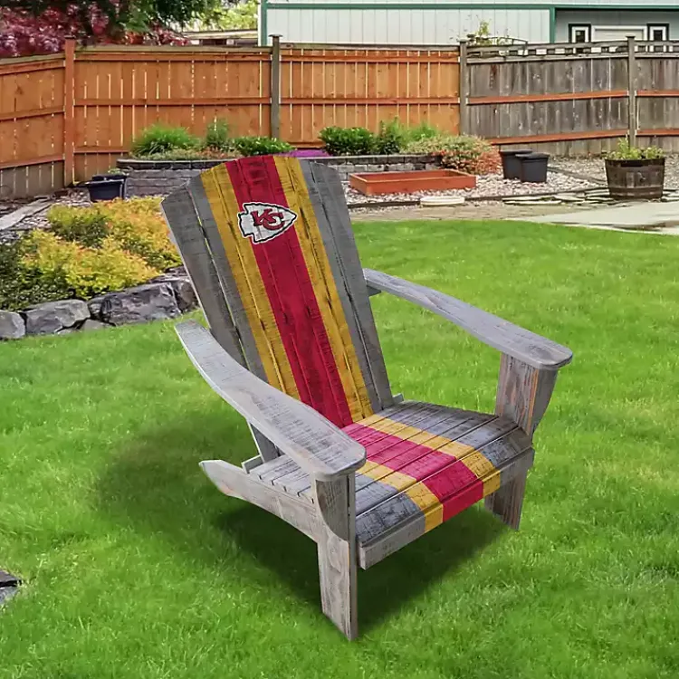 Kirklands Home Outdoor Seating|Kansas City Chiefs Adirondack Outdoor Chair Brown