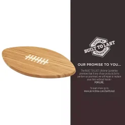 Kirklands Home Serving & Entertaining|Kansas City Chiefs Bamboo Football Cutting Board Tan
