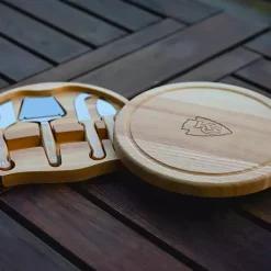 Kirklands Home Serving & Entertaining|Kansas City Chiefs Cheese Board and Tool Set Tan