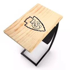 Kirklands Home Accent & End Tables|Kansas City Chiefs Wood C-Table Tan