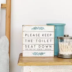 Kirklands Home Wall Quotes & Signs|Keep the Seat Down Wall Plaque