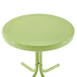 Kirklands Home Outdoor Tables|Key Lime Retro Metal Outdoor Side Table Green