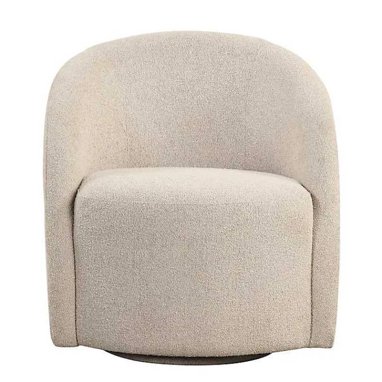 Kirklands Home Accent Chairs|Khaki Boucle Danielle Accent Chair Tan