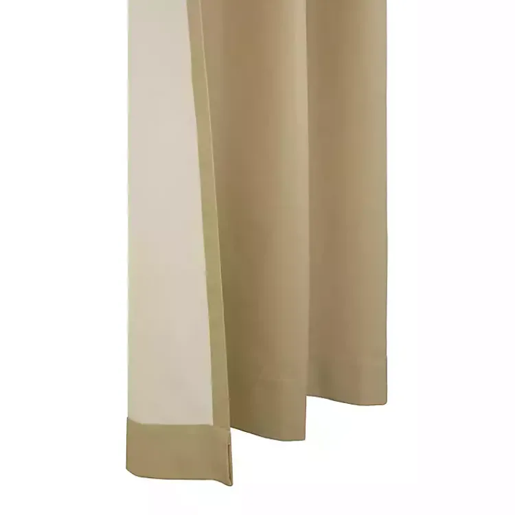 Kirklands Home Curtains & Drapes|Khaki Room Darkening Curtain Panel Set, 63 in. Tan