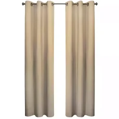 Kirklands Home Curtains & Drapes|Khaki Room Darkening Curtain Panel Set, 72 in. Tan