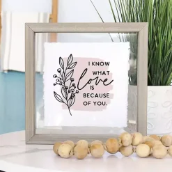 Kirklands Home Wall Quotes & Signs|Know What Love Is Framed Wall Plaque