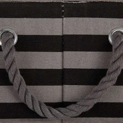 Online Large Black Paw Print Striped Pet Basket Baskets & Boxes