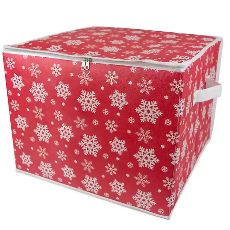 Sale Large Snowflake Ornament Storage Box Seasonal Storage