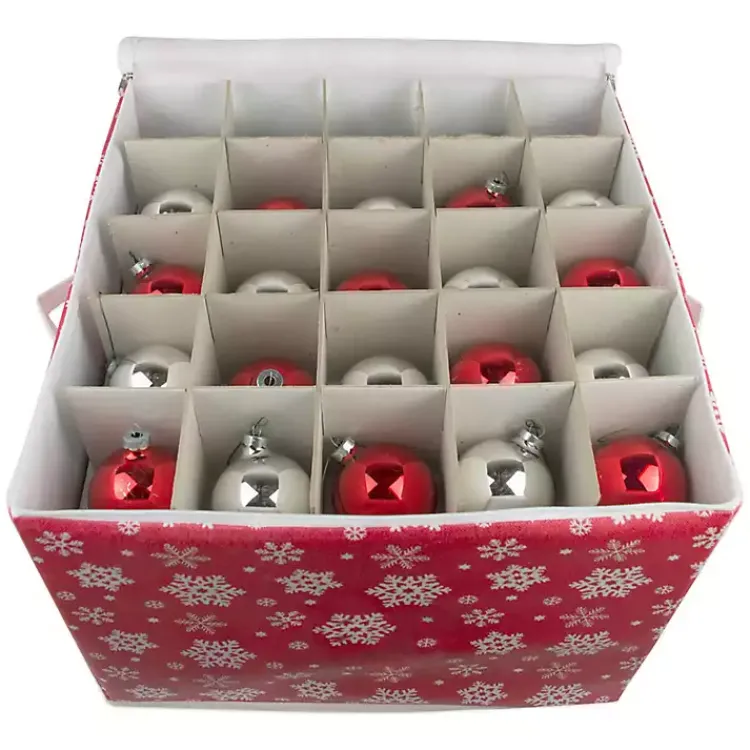 Sale Large Snowflake Ornament Storage Box Seasonal Storage