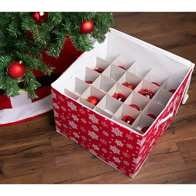 Sale Large Snowflake Ornament Storage Box Seasonal Storage