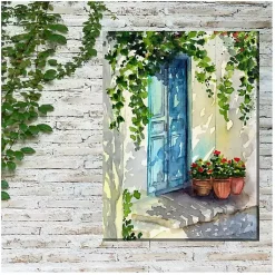 Kirklands Home Outdoor Wall Decor|Late Day Shadows Outdoor Canvas Art Print