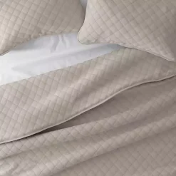 Kirklands Home Quilts|Latte Stitched Diamond 2-pc. Twin Quilt Set Tan