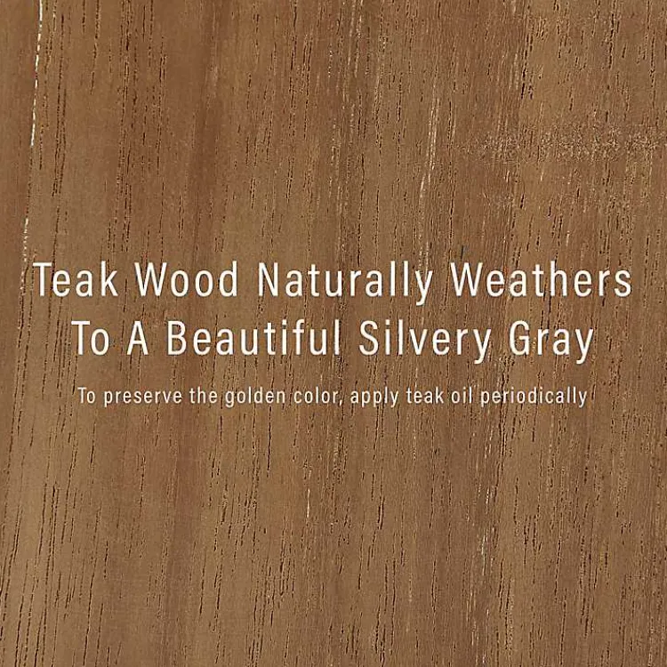 Kirklands Home Outdoor Seating|Lattice Teakwood Slatted Outdoor Bench Tan