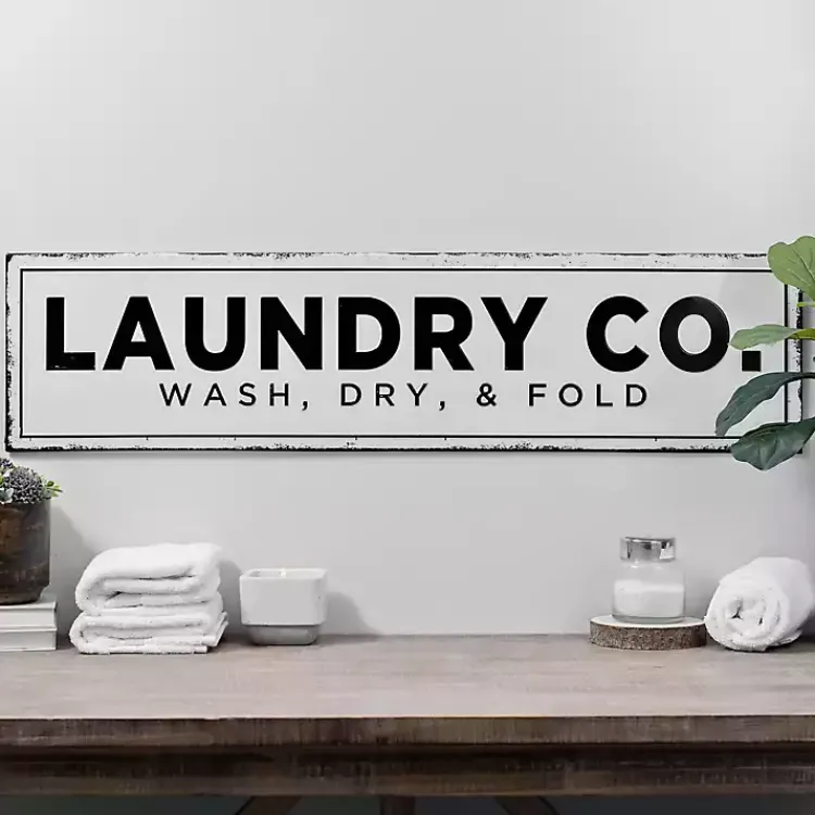 Kirklands Home Wall Quotes & Signs|Laundry Co. Metal Wall Plaque