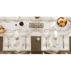 Kirklands Home Table Linens|Lavender Garland Cotton Placemats, Set of 4