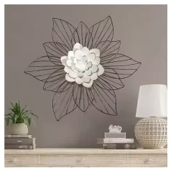 Kirklands Home Wall Plaques|Layered Flower Metal Wall Plaque
