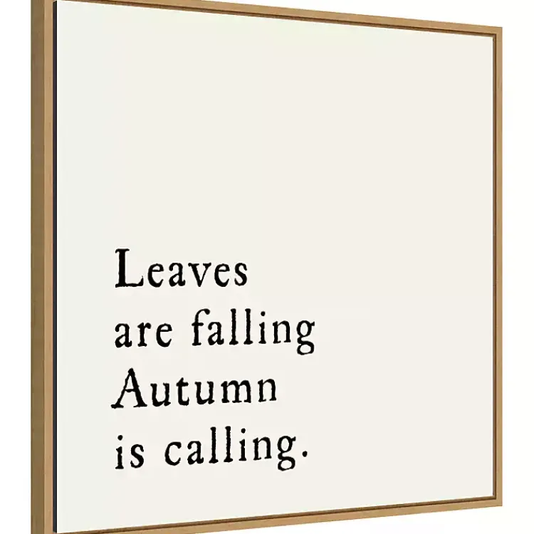 New Leaves Are Falling Poem Framed Wall Art Fall
