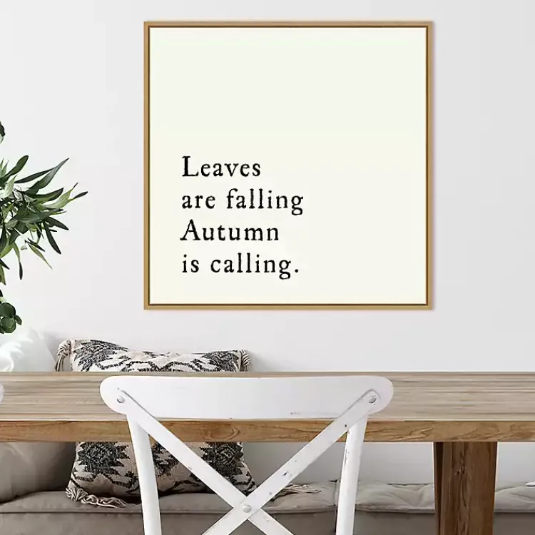New Leaves Are Falling Poem Framed Wall Art Fall