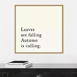 New Leaves Are Falling Poem Framed Wall Art Fall