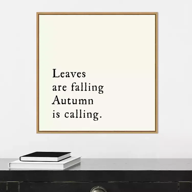 New Leaves Are Falling Poem Framed Wall Art Fall