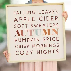 Online Leaves Cider Sweaters Framed Wall Plaque Fall