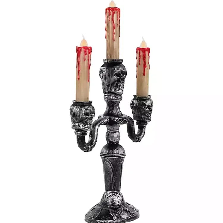New LED Bloody Skull Halloween Candelabra Halloween