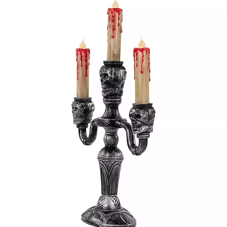 New LED Bloody Skull Halloween Candelabra Halloween