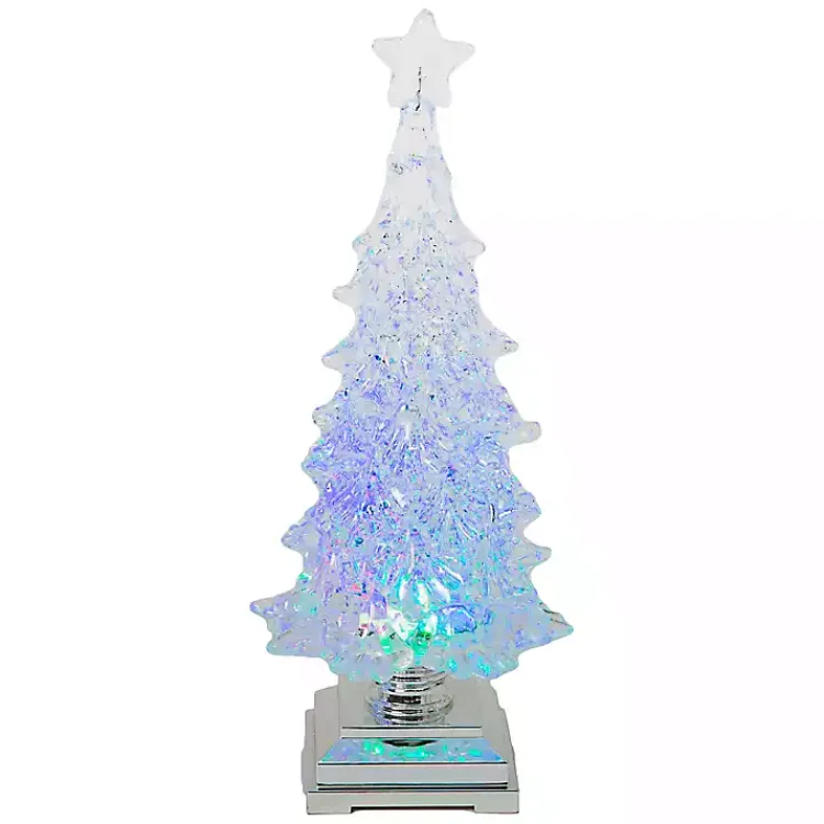 Online LED Christmas Tree Water Globe Christmas Decorations