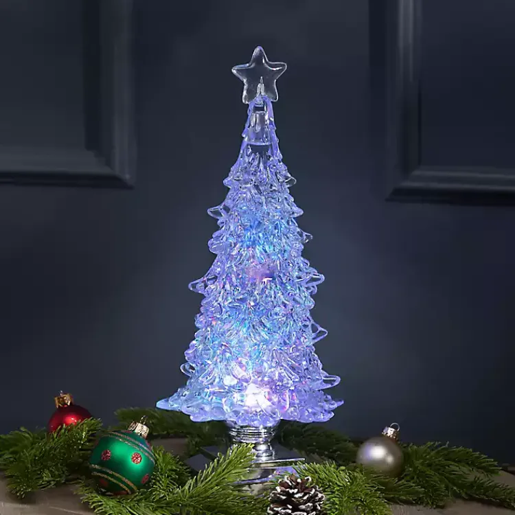 Online LED Christmas Tree Water Globe Christmas Decorations